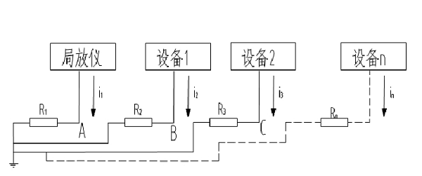 并聯單點接地示意圖